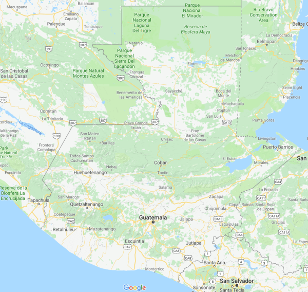 Guatemala map